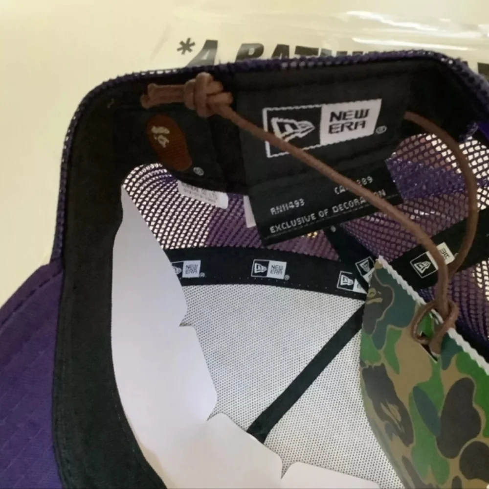 Bape Purple and White New Era Cap  ‼️ NEW ‼️ - Picture 5 of 8